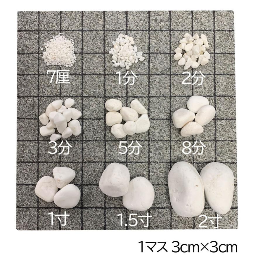 白玉砂利 化粧玉砂利 1分(3mm～7mm)200kg