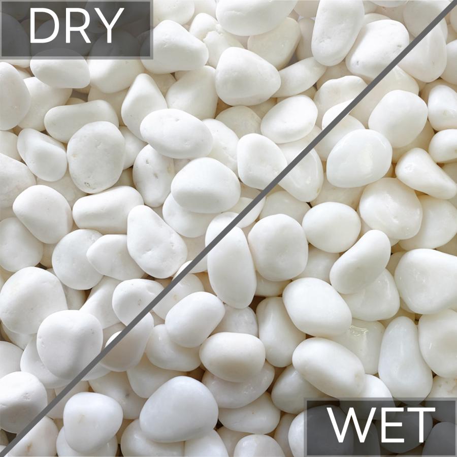 TAIKOH 高級白玉石 白仙 8分 20-25mm 40kg 化粧砂利 ホワイト 白