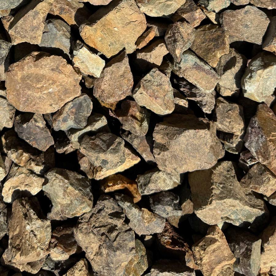 TAIKOH 岐阜チャート石 30-50mm 400kg 国産 みかも石 鵜沼石 茶