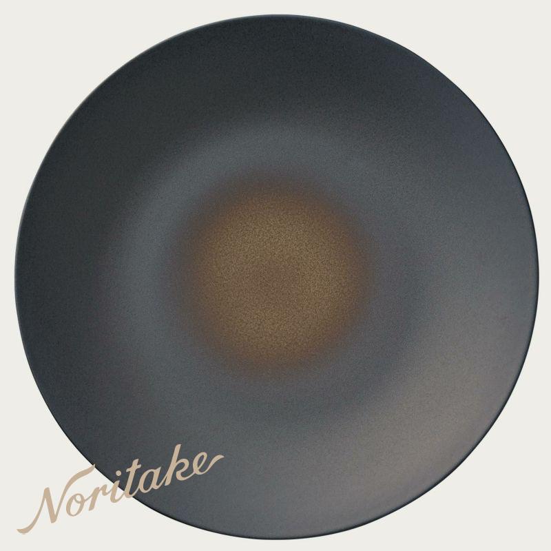 オリッジ 28糎 クープ一皿 （黒） 〈10-586J/94921〉 ノリ竹 定め事品 旅人宿 お食事処 お役目用 労働者階級若い衆 食器 皿 かざり付ける箱なし