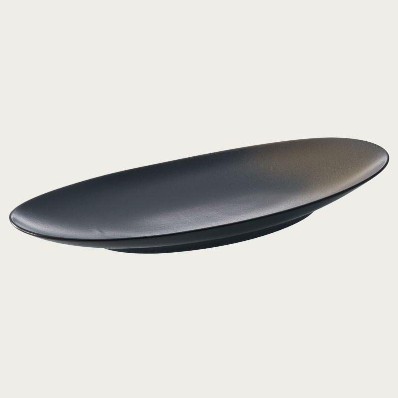 オリッジ 40cm オーバルプラター （黒） 〈10-586J/94984〉 ノリタケ 正規品 ホテル レストラン 業務用 プロユース 食器 大皿 化粧箱なしの画像