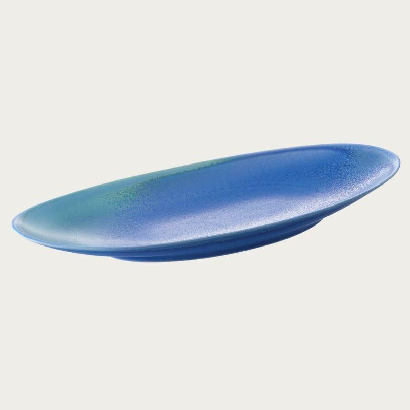 オリッジ 40cm オーバルプラター （青） 〈10-589J/94984〉 ノリタケ 正規品 ホテル レストラン 業務用 プロユース 食器 大皿 化粧箱なしの画像