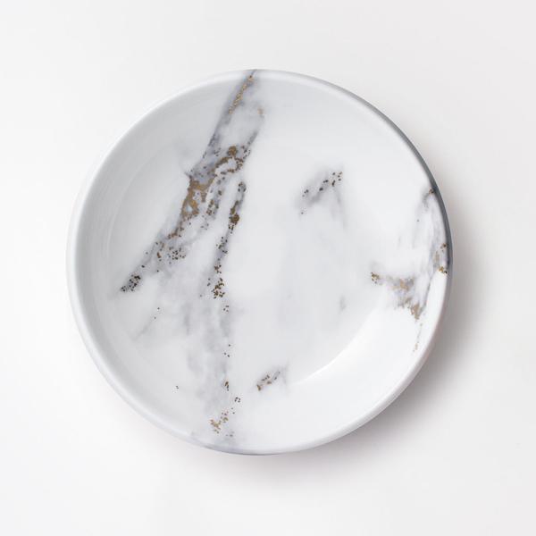 NIKKO（ニッコー） MARBLE GREY(マーブルグレー) 23cmディーププレート