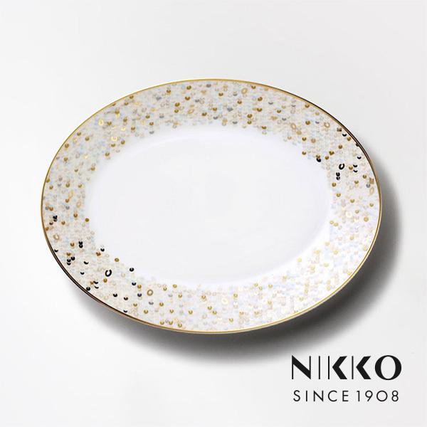NIKKO（ニッコー） SPANGLES(スパングルス) 26cmオーバルプレート