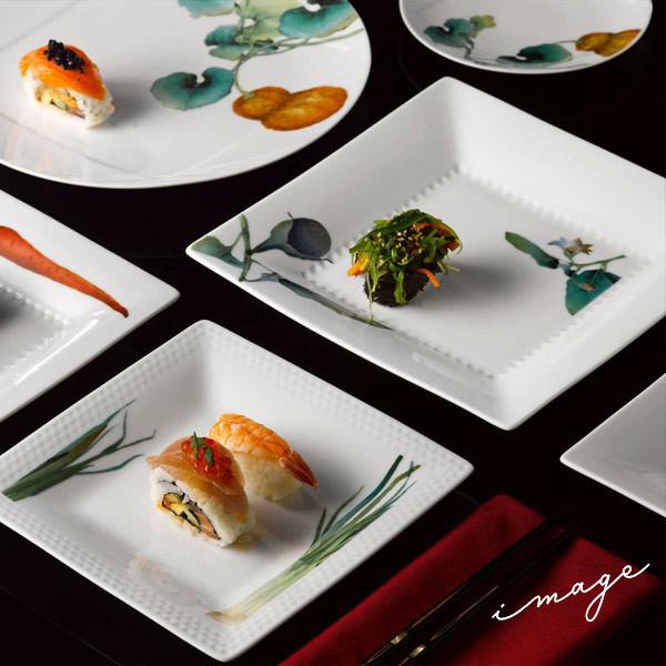 ノリタケ 23cmスクエアプレート（加茂茄子） 〈1620-5L/T94542〉 京香