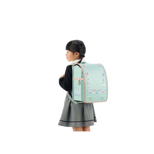 メーカー直送 お取り寄せ品 ディズニープリンセスデザイン ランドセル＜リトルマーメイド＞ ミントクリーム 〈D2618MT-9〉 SGR8Aの画像