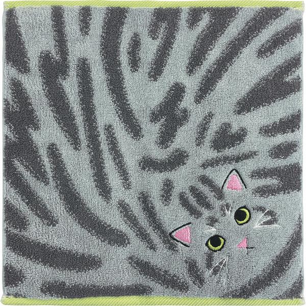 UCHINO Uchinoko mate 毛並みハンカチ サバトラ 〈UNJ-804〉 タオル