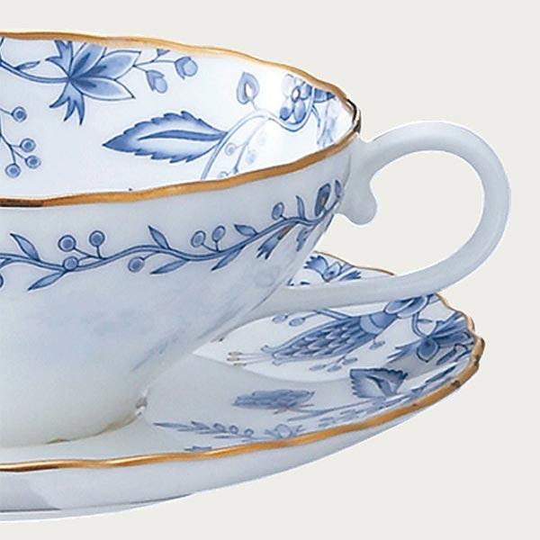 ノリタケ ブルーソレンティーノ ティーカップ&ソーサー 〈4562L ノリタケ ブルーソレンティーノ ティーカップ&ソーサー 〈4562L