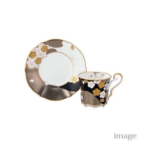 あやみなも コーヒーカップ＆ソーサー（夜桜金銀彩） ノリタケ Noritake 食器 〈4939-1J/T52506〉 碗皿_1