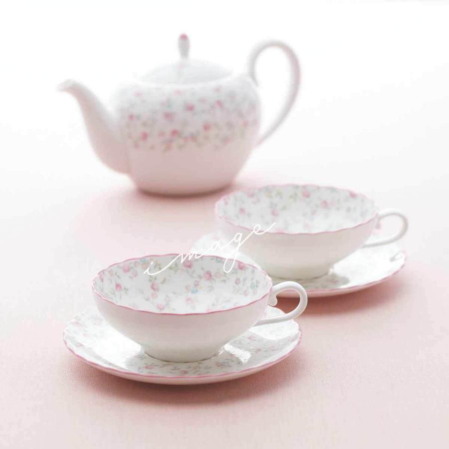 ノリタケ ティーカップ＆ソーサー キューティーローズ 〈9940L/T58043A