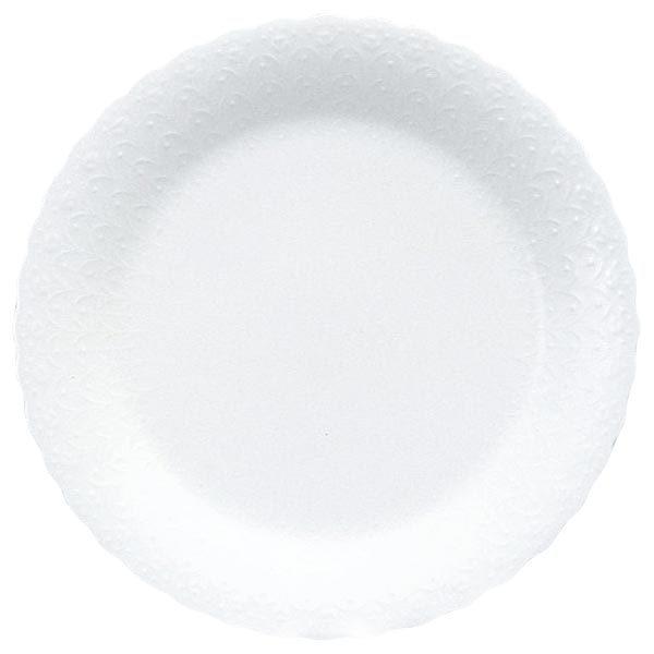 鳴海製陶 ナルミ シルキーホワイト ミートプレート 23cm 単品 化粧箱