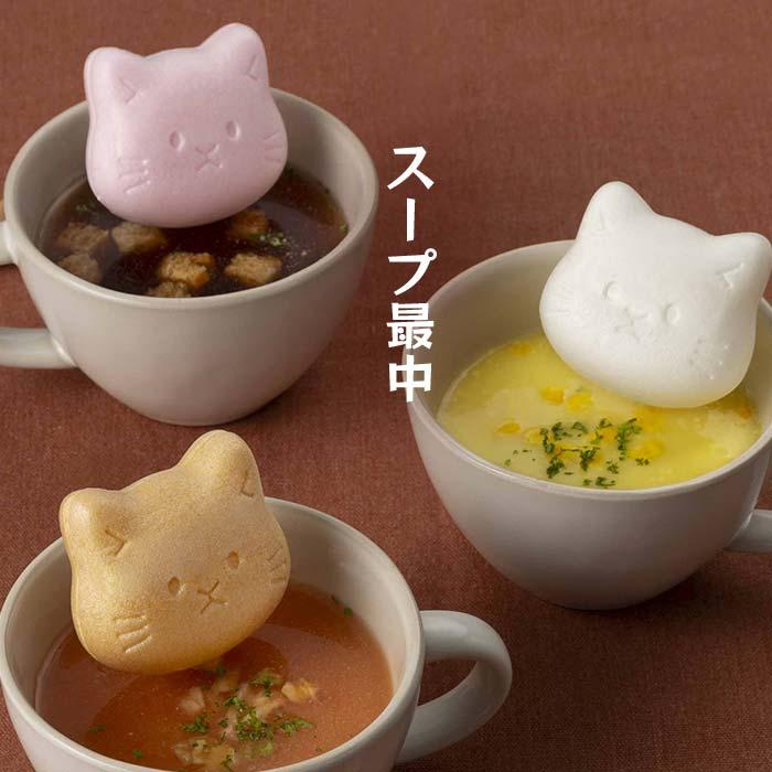 福ねこ最中(スープ) 〈FK-3〉 1箱 スープ最中(コーン・オニオン