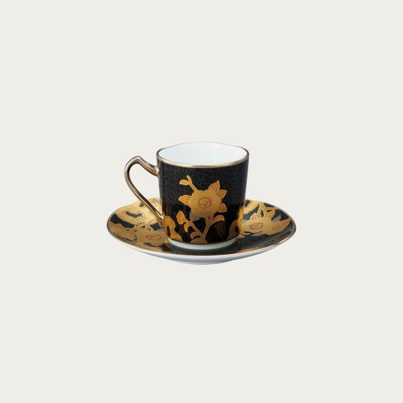 ノリタケ オマージュ コレクション デミタス カップ＆ソーサー （黒絵