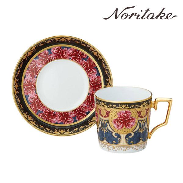 オマージュ コレクション コーヒー カップ＆ソーサー （色絵薔薇文） 〈H-769J/T2402〉 ノリタケ 食器 碗皿