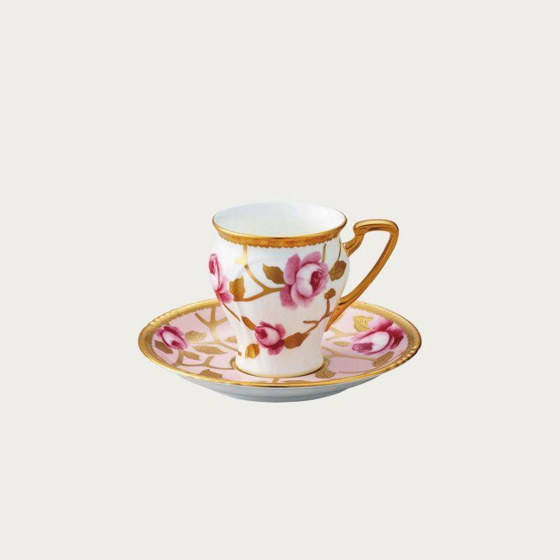 新品　美品　ノリタケ　食器　カップ＆ソーサー　プレート　カトラリー　20点♪ ノリタケ オマージュ コレクション コーヒー カップ＆ソーサー （桃色