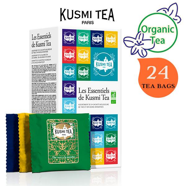 【激安】新品3個　クスミティー エッセンシャル ティーバッグ 24個入り KUSMI TEA（クスミティー） 当日出荷 エッセンシャル ティーバッグ 24