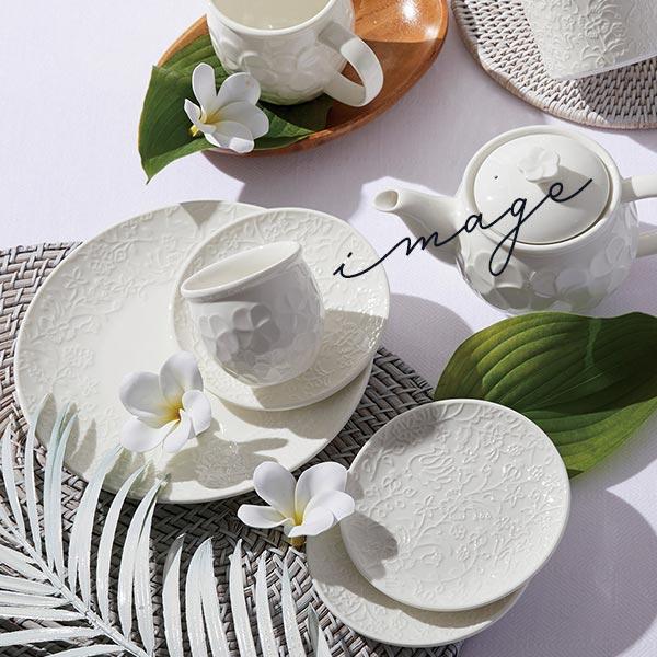 ラシュモア！！ベッキオホワイト 菱形 深皿 16㎝ プレート ペア