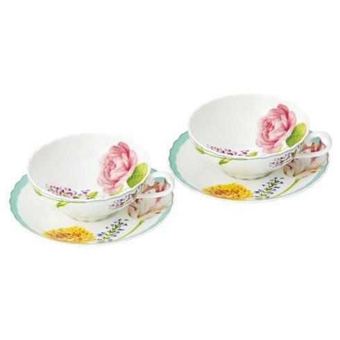 ノリタケ ココ フルール ティー碗皿ペアセット Pa 4960 結婚祝い 新築祝い 食器 おしゃれ Noritake ギフト Pa 4960 愛dealギフト ヤフーショップ 通販 Yahoo ショッピング