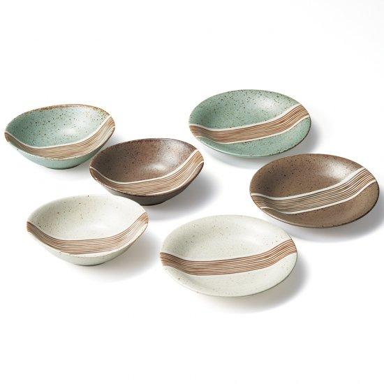 三郷陶器 爆買 美濃焼 粋十草 トリオ取鉢皿揃 〈16700〉 陶器 食器