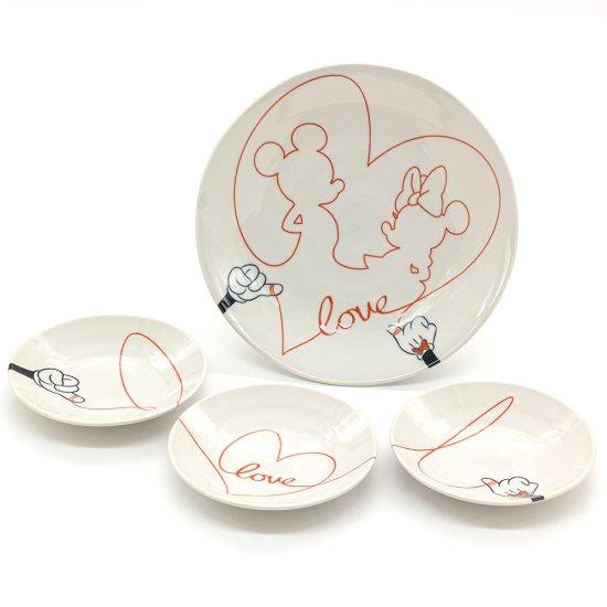 三郷陶器 当日出荷 取り分けセット ラブイズ 〈3307-04〉 ディズニー
