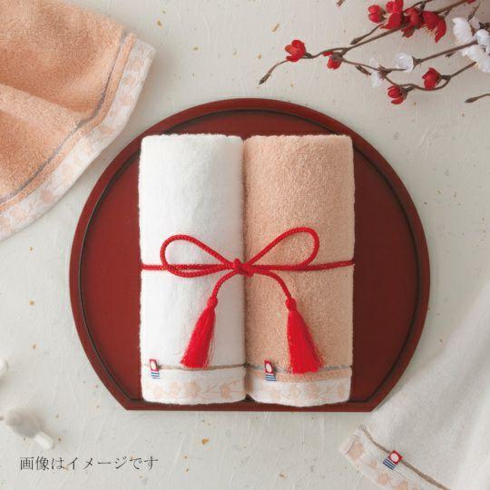 スタイレム 今治謹製 至福タオル 梅染め 木箱入り バスタオル2枚