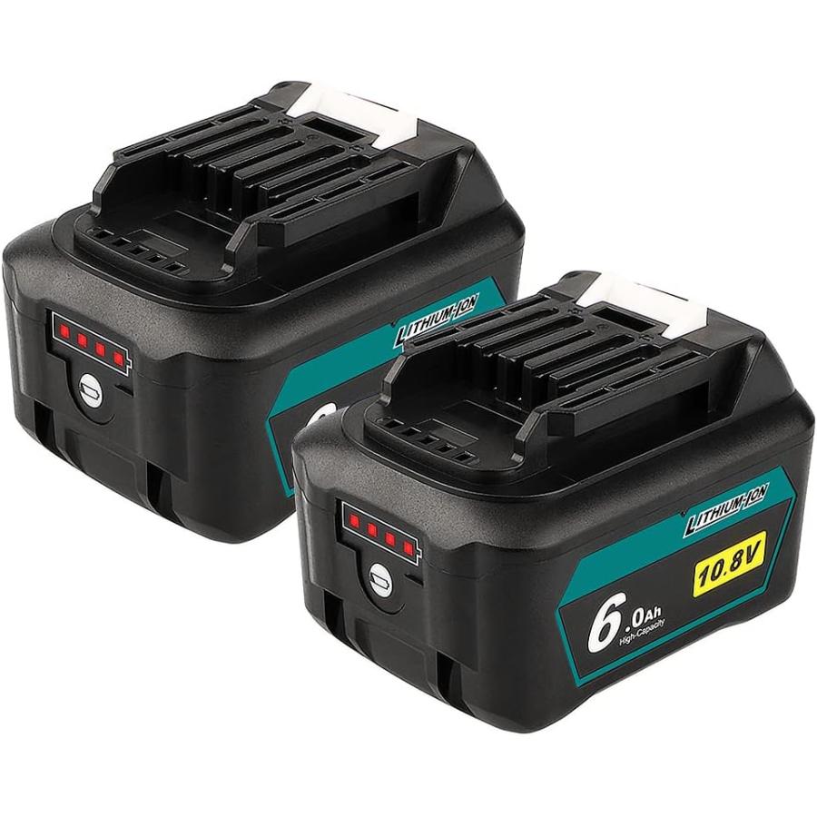 2個セット マキタ 10.8V バッテリー 互換 6000mAh 電動工具用 2個セット マキタ 10.8V バッテリー 互換 6000mAh 電動工具用