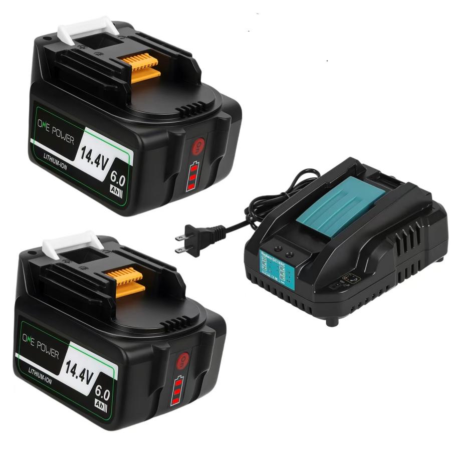 マキタ 14.4V バッテリー 充電器 セット BL1460B 6.0Ah + DC18RC 14.4V 