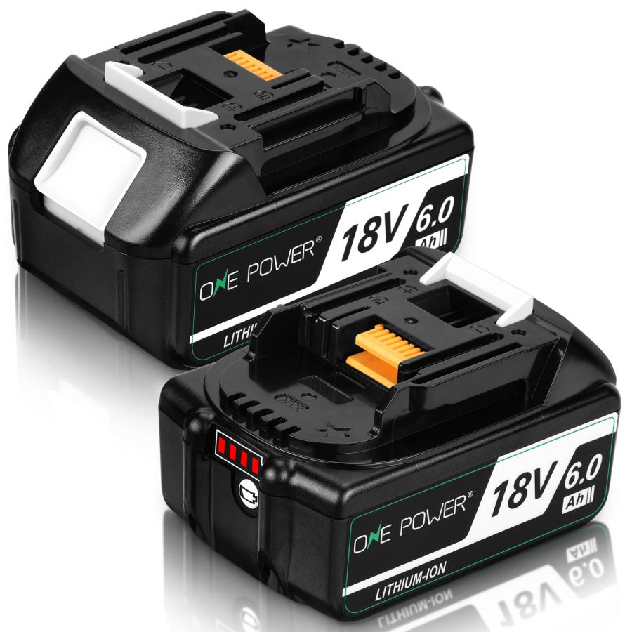 マキタ 18V バッテリー 互換 BL1860B 6.0AH マキタ バッテリー 18V LED残量表示 BL1830 BL1840 BL1850 BL1860 リチウムイオン電池 ２個セット