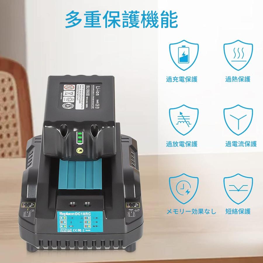 マキタ 最新改良モデル 18V バッテリー 互換 BL1860B 6.0AH マキタ 最新改良モデル 18V バッテリー 互換 BL1860B 6.0AH
