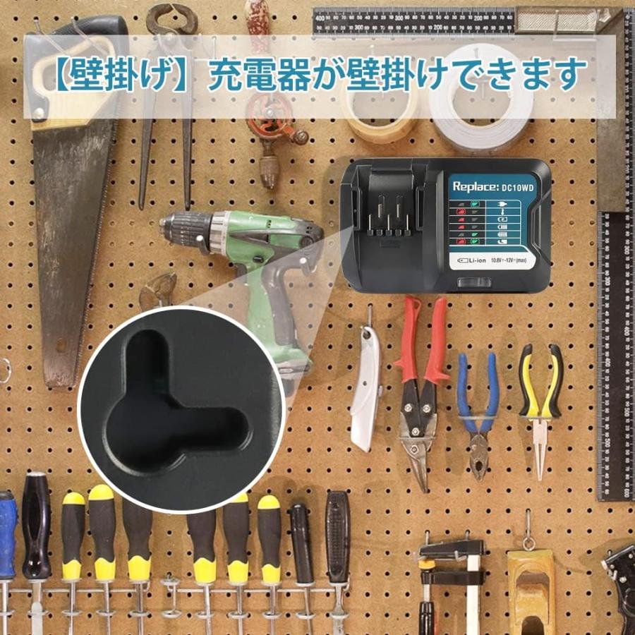 Waitley ウィトレ Makita マキタ 10.8V バッテリー 互換 充電器 DC10WD