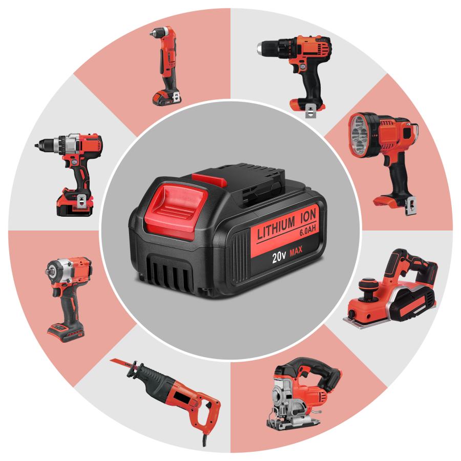 デウォルト DEWALT バッテリー 20V Max 6.0Ah DCB200 互換 デウォルト DEWALT バッテリー 20V Max 6.0Ah DCB200 互換