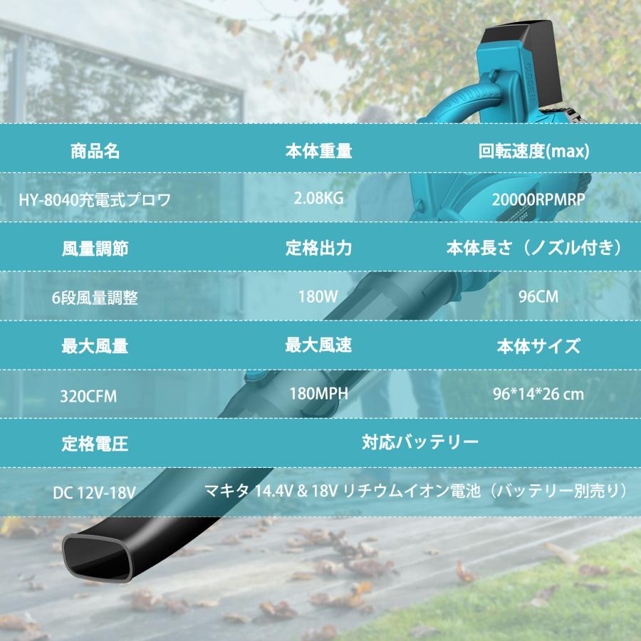 マキタ（makita） ブロワー 充電式 コードレス 強力 ハイパワー 6段階