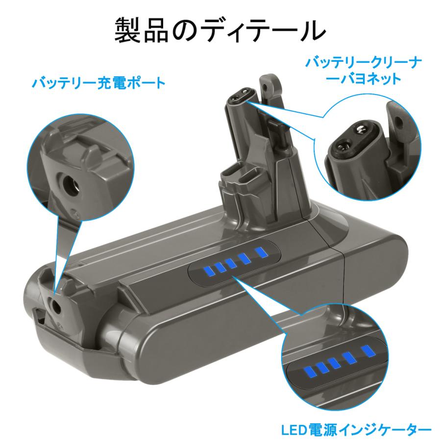 ダイソン V10 バッテリー SV12 Dyson 互換 大容量 3mAH Fluffy