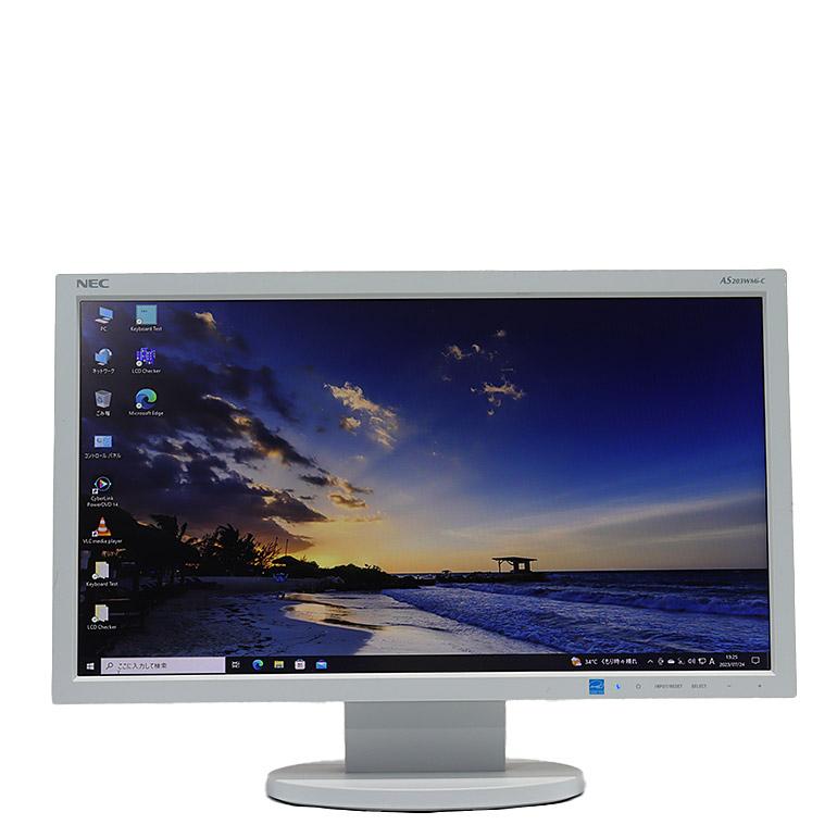 19.5インチ ワイド 液晶モニター NEC AS203WM AS203WMi-C ノングレア 1600×900 IPS液晶 ディスプレイ 20型  DVI×1 VGA×1 スピーカー 中古