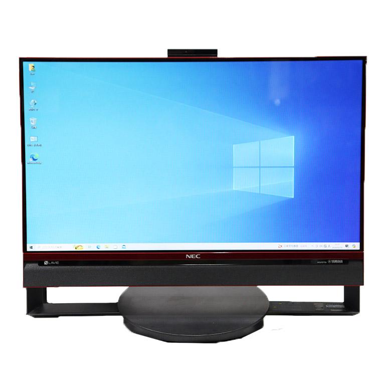 あすつく 【中古】一体型パソコン NEC LaVie DA770/B PC-DA770BAR レッド Windows10 23.8インチ フルHD Core i7 5500U メモリ16GB SSD240GB 90日保証｜jyohokaikan-ys｜03