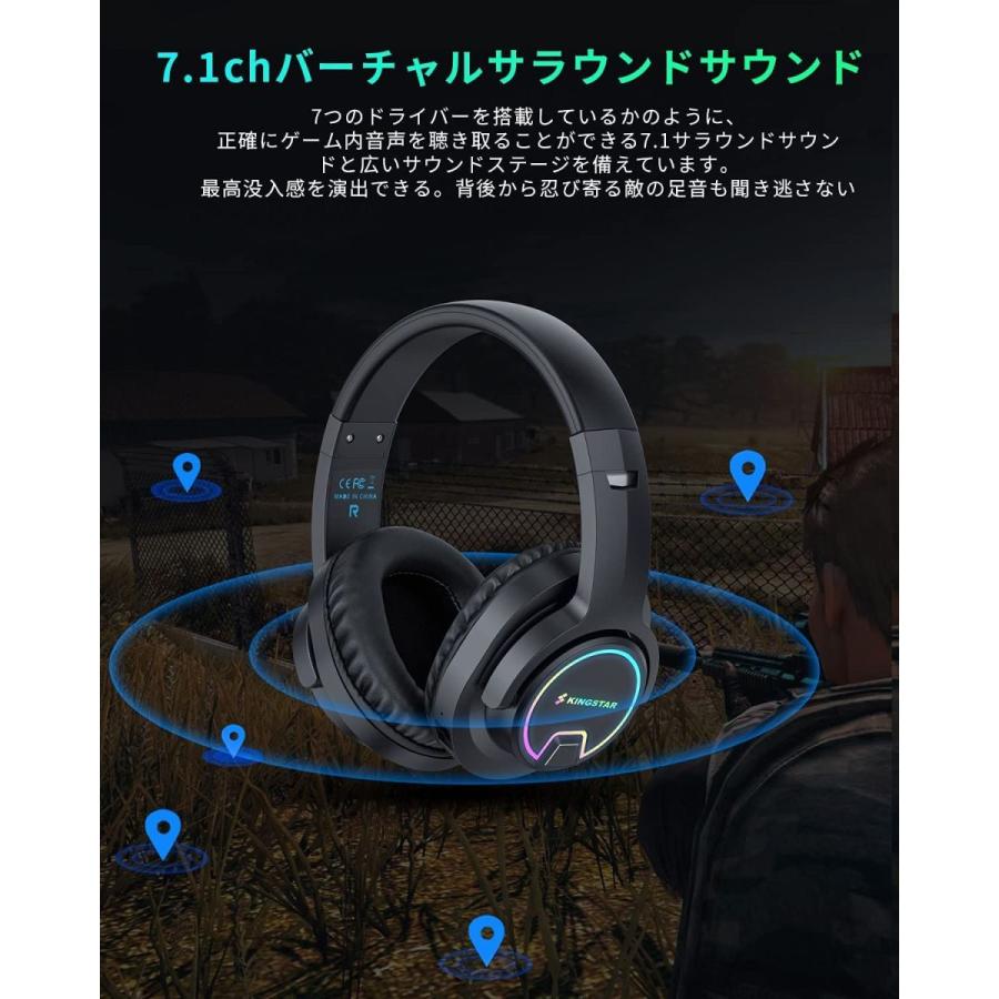 世界の ゲーミングヘッドセット ワイヤレスヘッドホン Kingstar Bluetooth 5 0 イヤホン 22時間連続使用 低遅延ゲームモード ヘッドホン Hakunamatatagrill Com