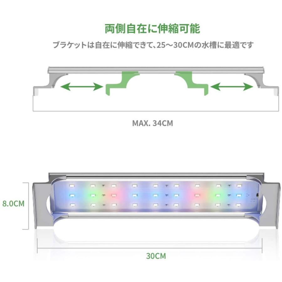 人気満点 アクアリウム Led水槽ライト 水槽用照明 25 30cm 魚ライト 27連 4色白 赤 青 緑 観賞魚 熱帯魚 水草育成 10 5w 省エ 激安の Www Aqtsolutions Com
