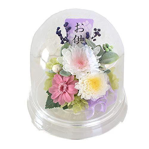 花由 お供え 仏花 プリザーブドフラワー クリアドーム アレンジメント 想花 桃ver その他ガラス工芸用品 Www Arrowspeedline Com Vn