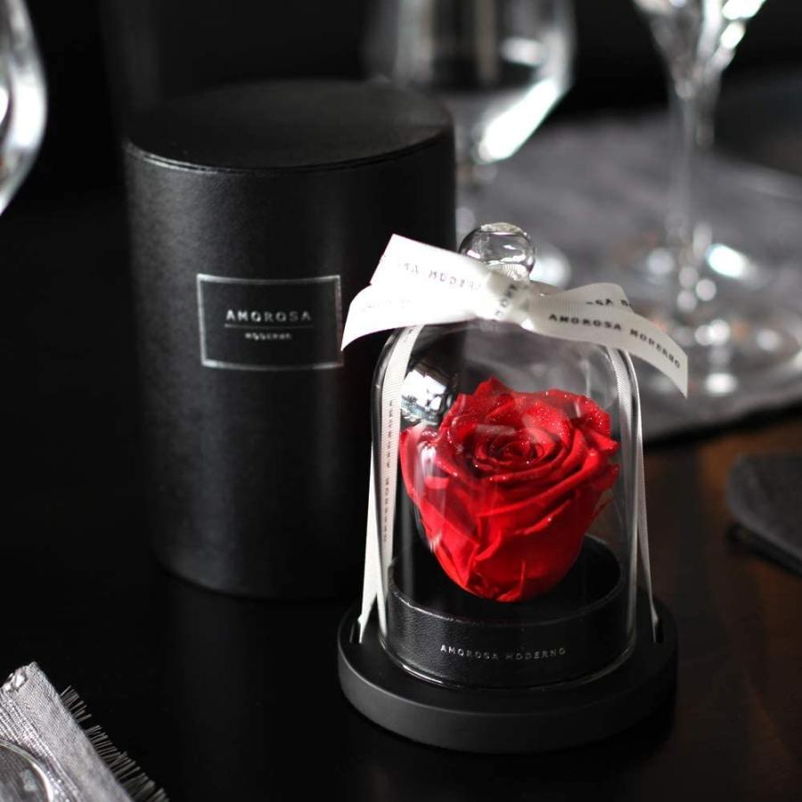 「リトルベル 赤薔薇」天然ダイヤモンドパウダーをまとった枯れない本物のバラ プリザーブドフラワー プロポーズ 誕生日 記念日 結婚祝 (赤薔｜jyojis｜09