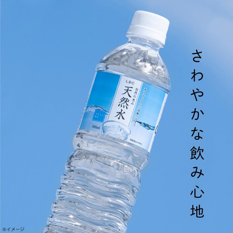 (ポイント2倍 最短当日出荷 1本当たり52円) 水 ミネラルウォーター 500ml 24本 LDC 栃木県産 静岡県産 自然の恵み 国産 天然水 ペットボトル みず お水｜jyonetsubatake｜04