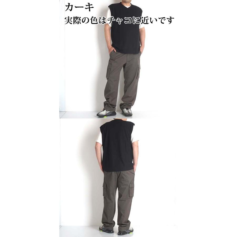 カーゴパンツ 大きいサイズ メンズ パンツ チノパン イージーパンツ ウエストゴム 太め ゆったり ブランド ディスカス 2l 3l 4l 5l 綿100 春夏 秋冬 M2international 通販 Yahoo ショッピング
