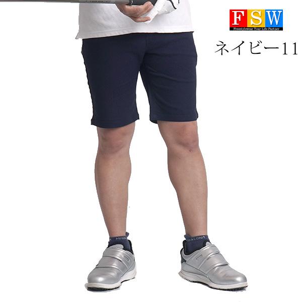 メンズ　ハーフパンツ　サイズL ゴルフウェア　春夏　新品タグ付き　涼しい素材 ゴルフウエア メンズ 夏 ハーフパンツ チノパン 接触冷感 ストレッチ