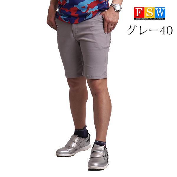 メンズ　ハーフパンツ　サイズL ゴルフウェア　春夏　新品タグ付き　涼しい素材 ゴルフウエア メンズ 夏 ハーフパンツ チノパン 接触冷感 ストレッチ