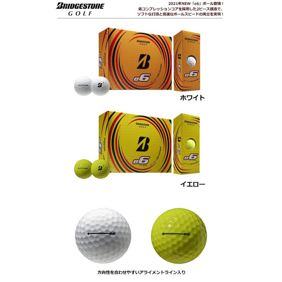 ブリヂストンゴルフ E6 21 ゴルフボール 1ダース 12球入 Usa直輸入品 Jypers ジーパーズ 通販 Paypayモール