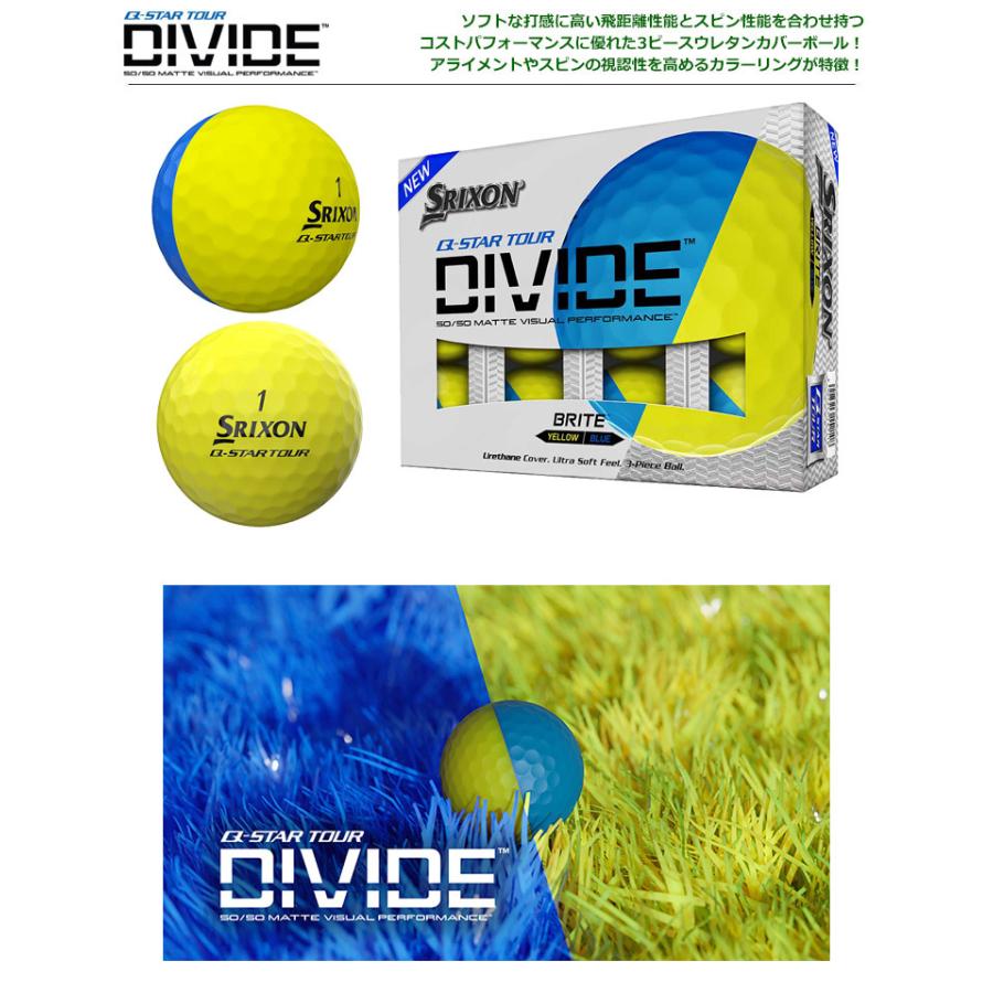 スリクソン 2020 Q-STAR TOUR DIVIDE ゴルフボール イエロー×ブルー 蛍光・艶消し 1ダース(全12球) USA直輸入品 :100201990389:JYPERS(ジーパーズ) - 通販 - Yahoo!ショッピング スリクソン 2020 Q-STAR TOUR DIVIDE ゴルフボール イエロー×ブルー 蛍光・艶消し 1ダース(全12球) USA直輸入品 :100201990389:JYPERS(ジーパーズ) - 通販 - Yahoo!ショッピング