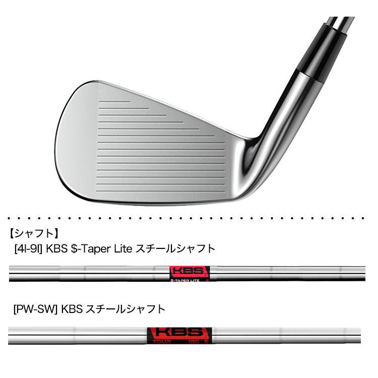 コブラ KING Forged Tec ONE Length Irons ワンレングス アイアン 7本組(4-P) メンズ 右用 KBS スチールシャフト装着 cobra USA直輸入品｜jypers｜03