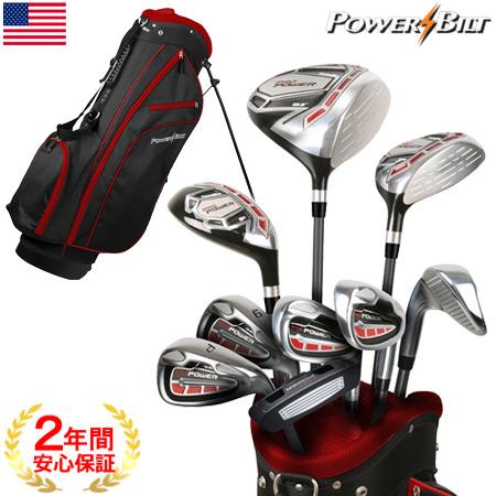 パワービルト PB PRO POWER キャディバッグ付き メンズ クラブ9 パワービルト PB PRO POWER キャディバッグ付き メンズ クラブ9
