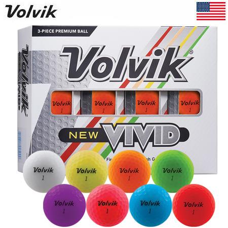 Volvik 2020 価格 交渉 買い物 送料無料 NEW VIVID マットカラーボール ボルビック USA直輸入品 ビビッド 1ダース ヴィヴィッド 12球