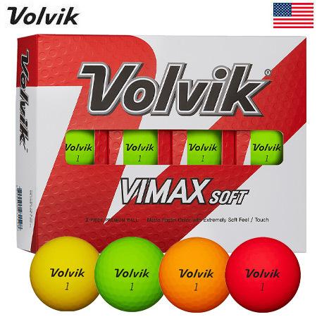 Volvik Vimax Soft マットカラーボール ボルビック ヴィマックス ブィマックス 1ダース 12球 Usa