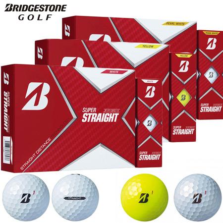 ブリヂストン 2021 SUPER 舗 STRAIGHT 3ピース ゴルフボール 通販 激安 日本正規品 ボール 21STR 全12球 1ダース